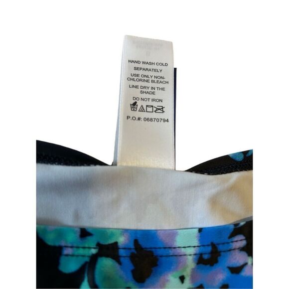 Swimsuits for all Swim Women’s Size 8 Swimsuit Top Only Floral Print Side Tie - Picture 11 of 11